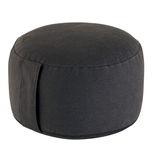 Yogapude & Meditationspude Rund - H20 x Ø31 cm - Sort - Nordic Unique