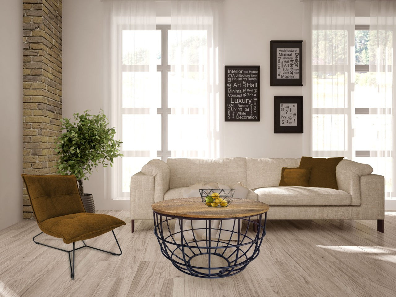 Lexington rundt sofabord – bæredygtigt sofabord i massivt træ - Træ Ø75cm - Nordic Unique