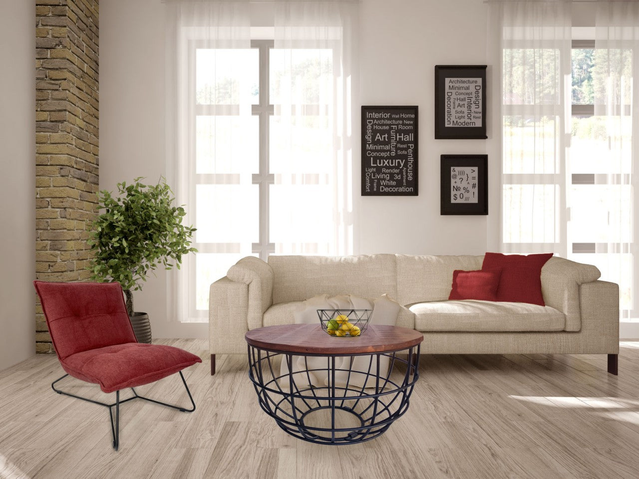 Lexington rundt sofabord – bæredygtigt design i massivt træ - Mørk Ø75cm - Nordic Unique