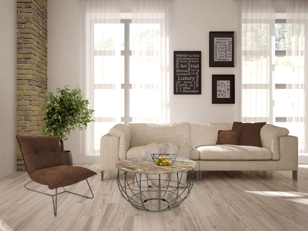 Lexington rundt sofabord – bæredygtigt sofabord i massivt træ - Lys Ø75cm - Nordic Unique