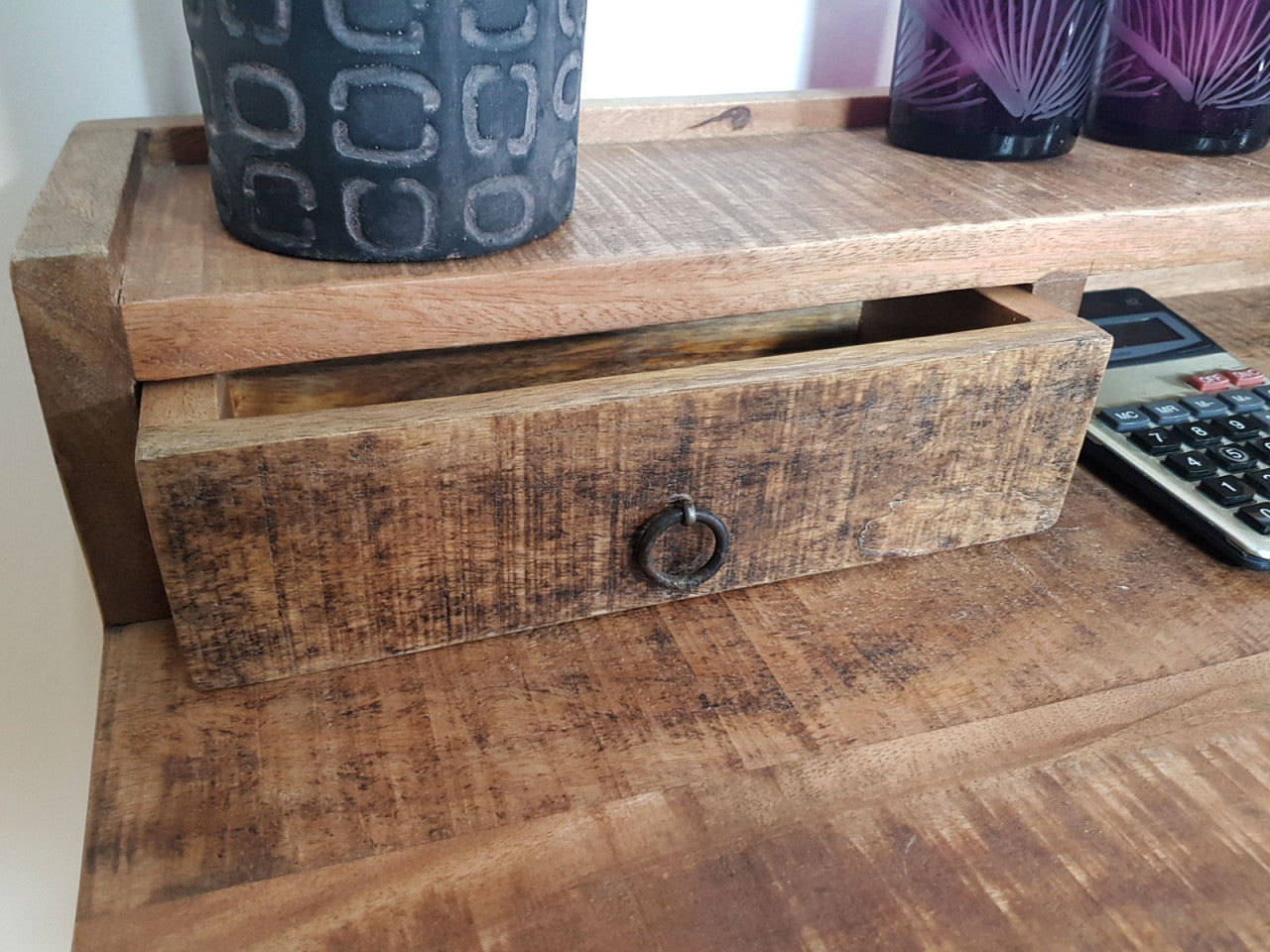 Liverpool skrivebord – hjemmearbejdsplads i industrielt design 120cm