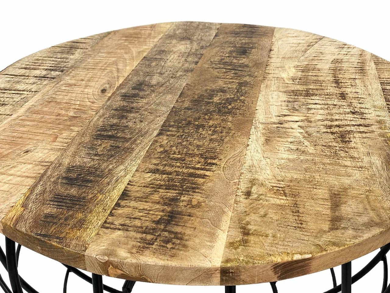 London rundt sofabord – bæredygtigt design i massivt træ - Træ Ø75cm - Nordic Unique