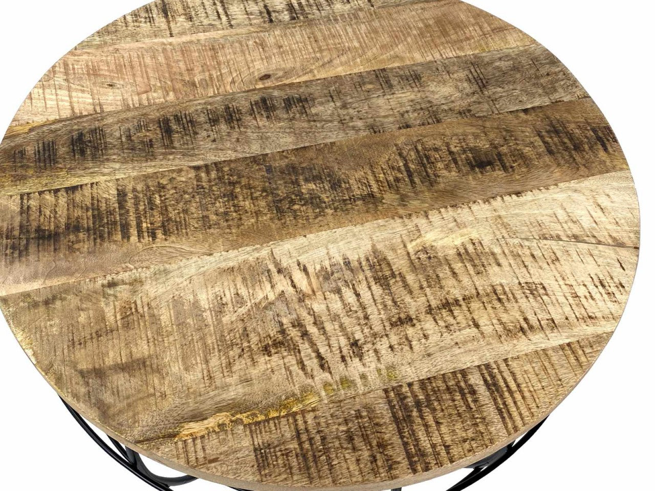 London rundt sofabord – bæredygtigt design i massivt træ - Træ Ø75cm - Nordic Unique