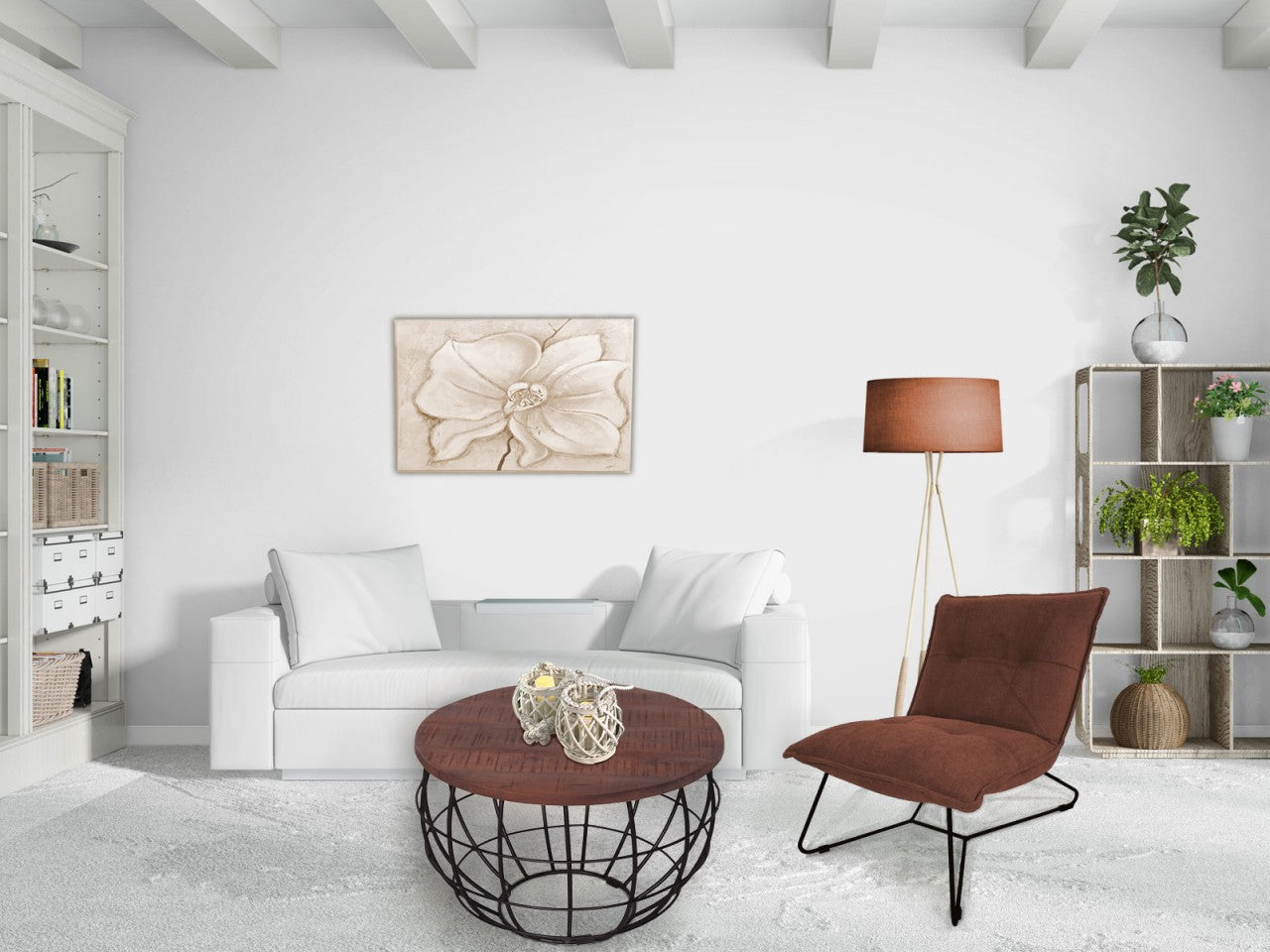 London rundt sofabord – bæredygtigt sofabord i massivt træ - Mørk Ø75cm - Nordic Unique