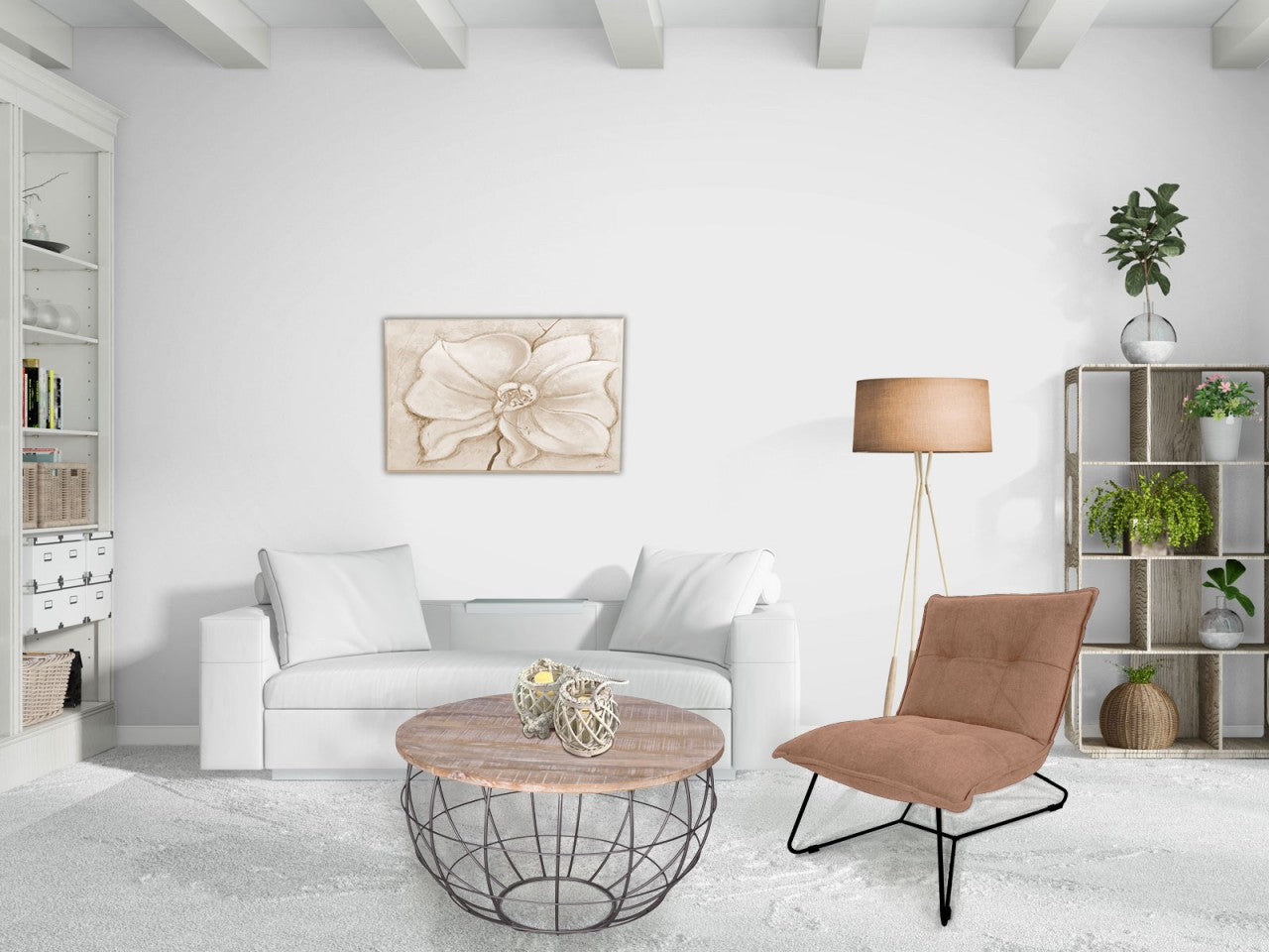 London rundt sofabord – bæredygtigt sofabord i massivt træ - Lys Ø75cm - Nordic Unique