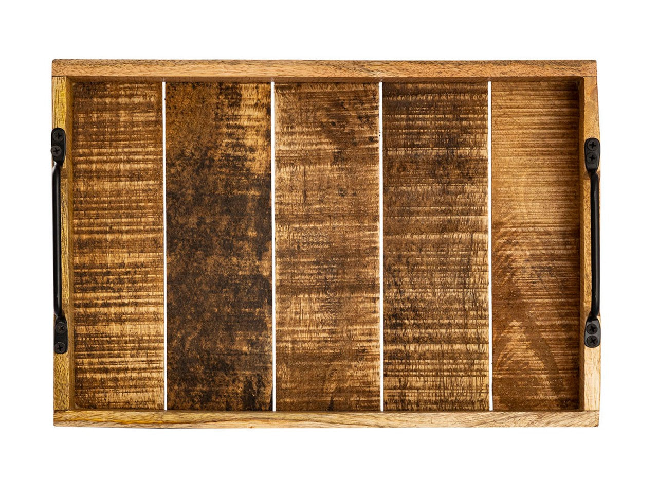 Træbakkesæt 2 stykker 46x31cm Serveringsbakke - Mangotræ - Nordic Unique