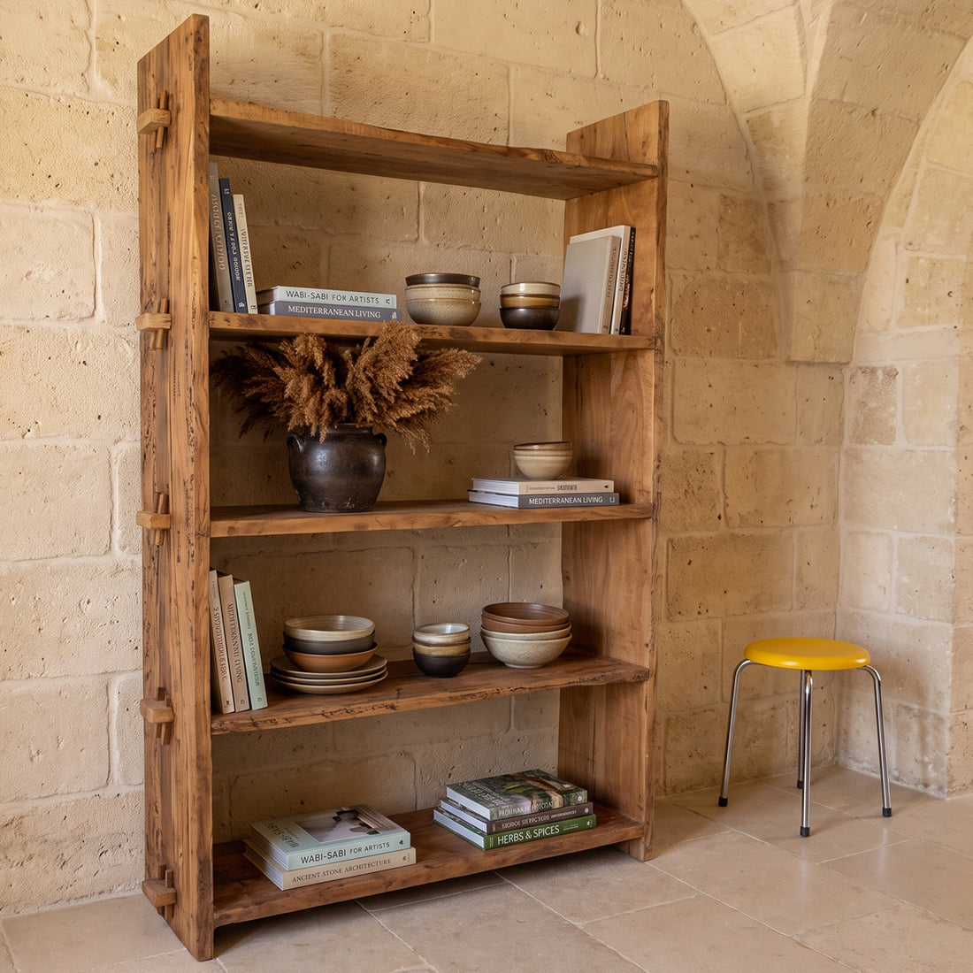 Farmwood opbevaringsreol - FSC-genbrugt træ - 100x37x180 cm