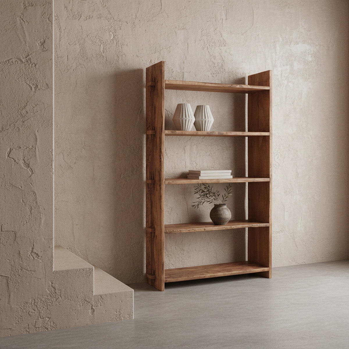 Farmwood opbevaringsreol - FSC-genbrugt træ - 100x37x180 cm
