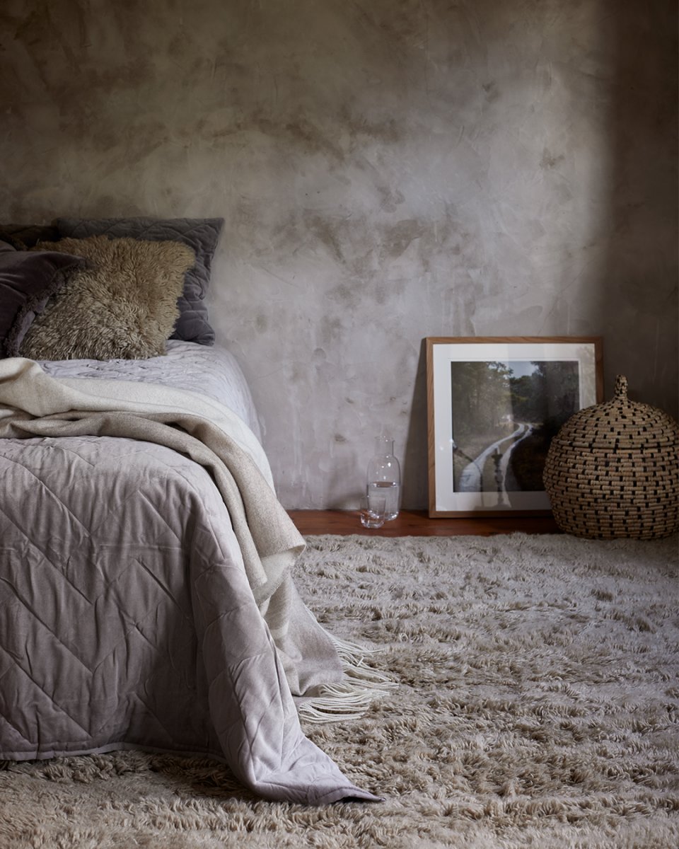 Tæppe Overskyet 250x350cm - Beige - Nordic Unique