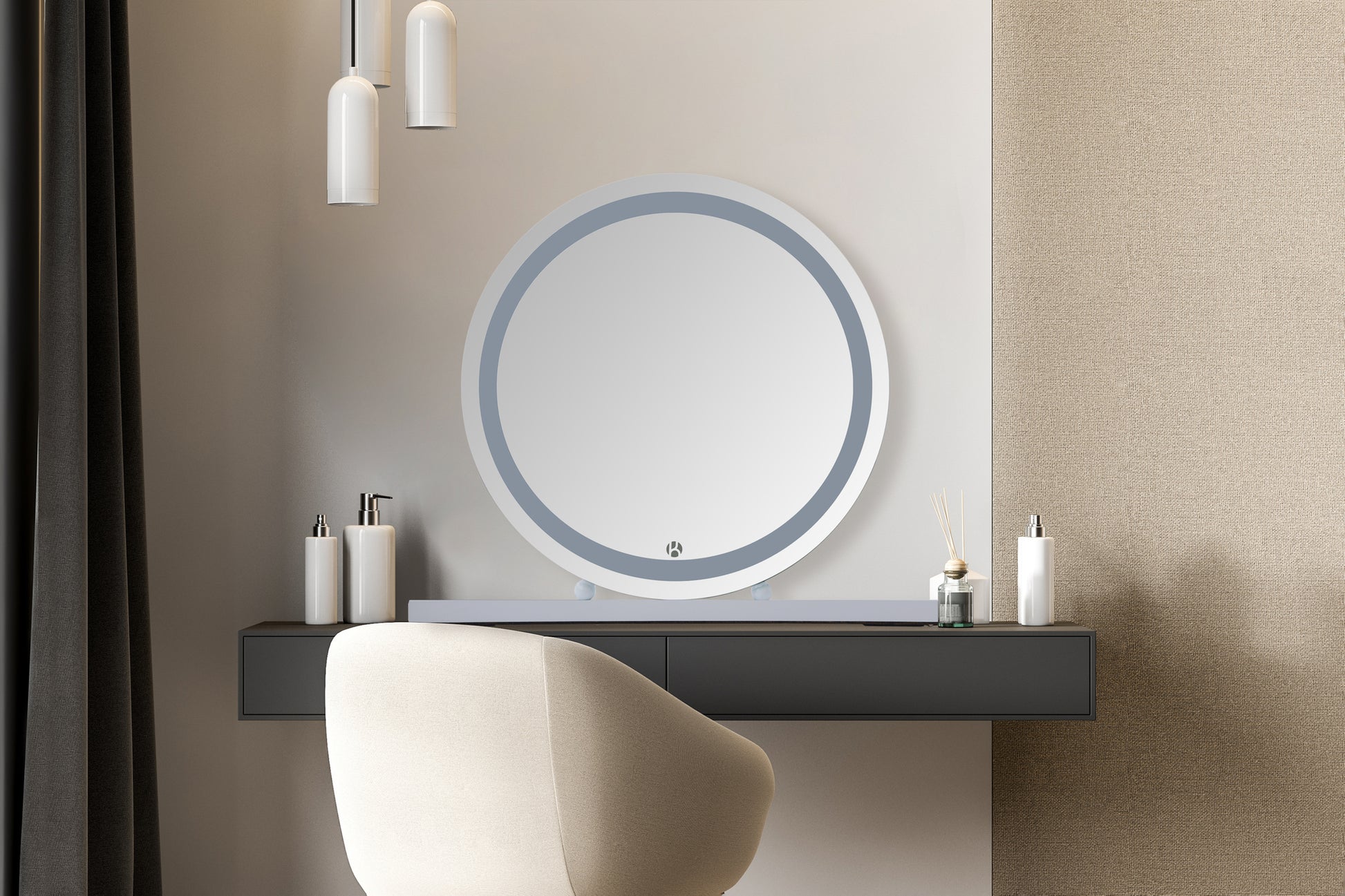 LED Makeup Spejl Glamory 100 – Hvid - Nordic Unique