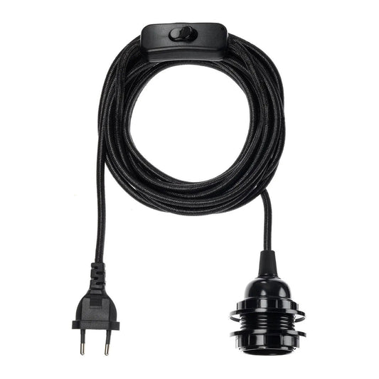 Socket for mounting lamps in the ceiling - Black 450cm