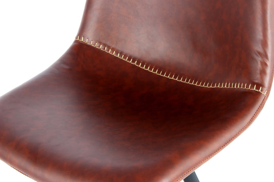 Barstol Samantha 2 stk - Mørkebrun / Sort - Nordic Unique