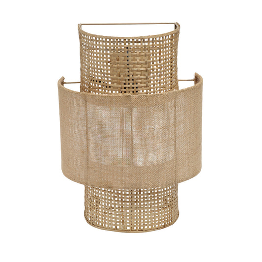 Bolly Jute væglampe - Natur - M - Nordic Unique