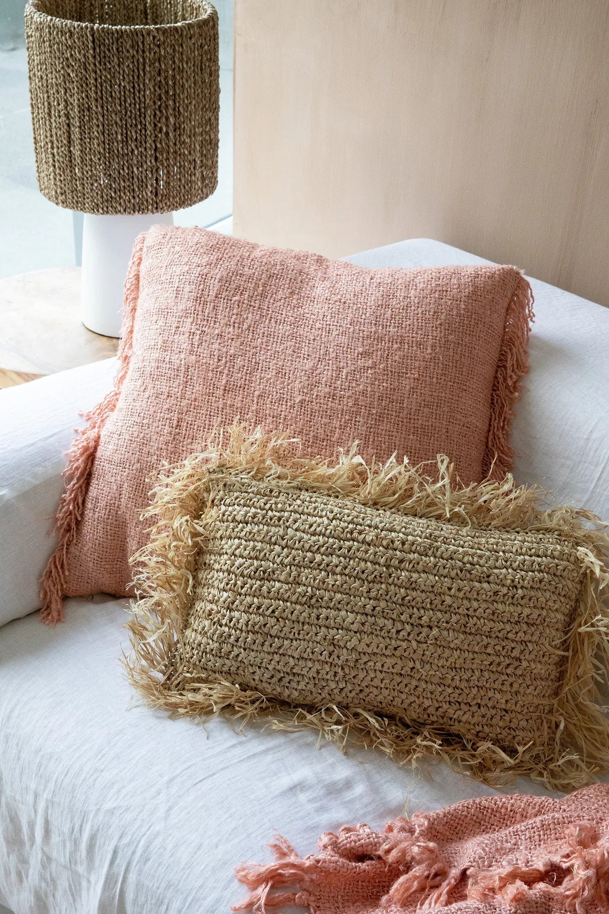 The Oh My Gee Cushion Cover - Salmon Pink - 60x60cm