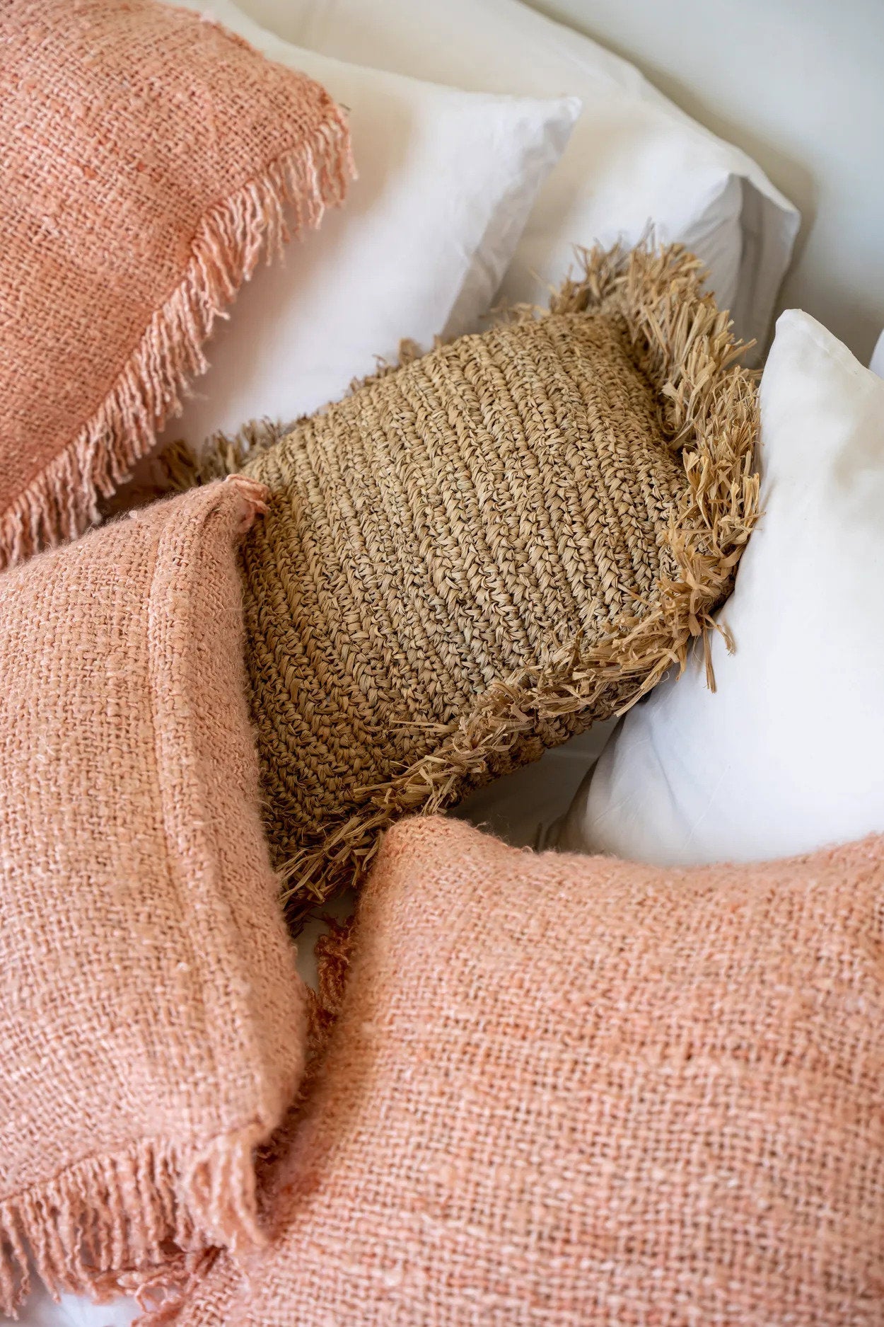The Oh My Gee Cushion Cover - Salmon Pink - 60x60cm