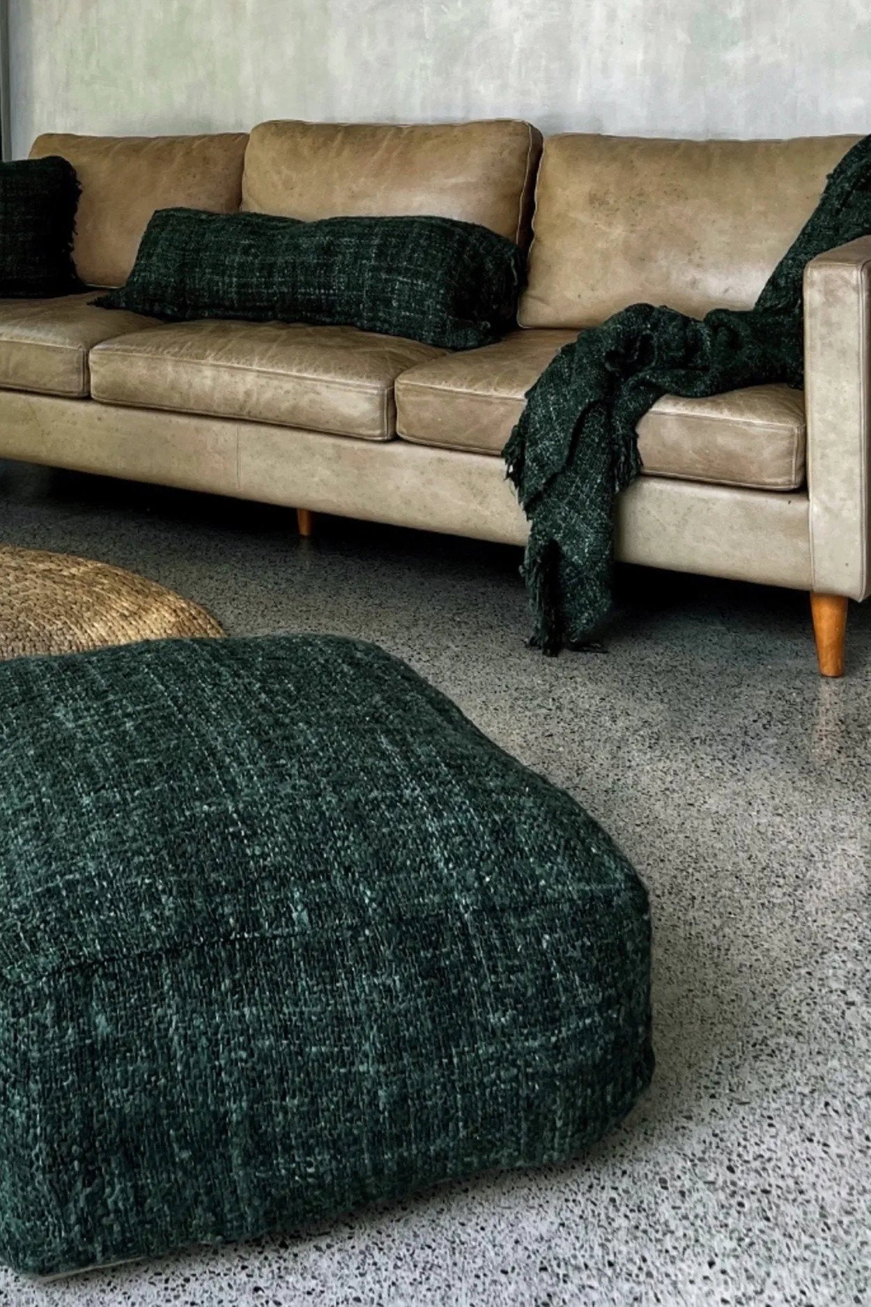 Oh My Gee Pouf - Forest Green