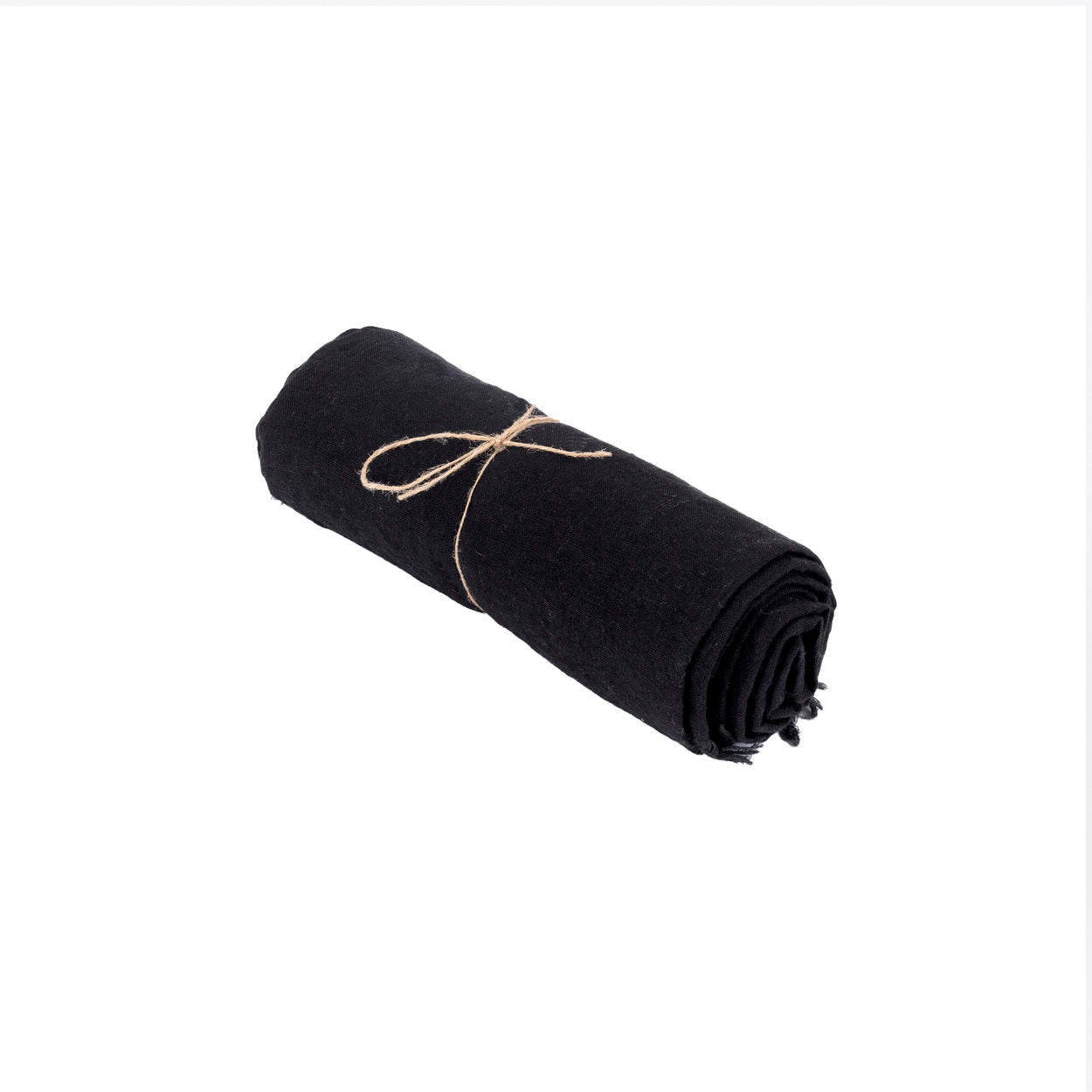 Linen Tablecloth - Black - 150x150cm