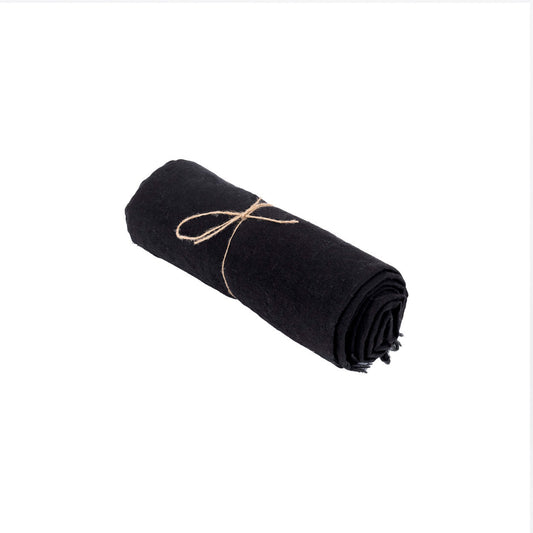 Linen Tablecloth - Black - 150x150cm