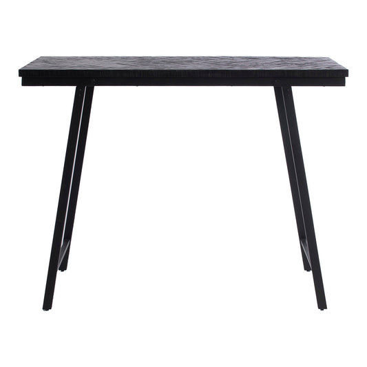 Herringbone High Table - Black - 140cm