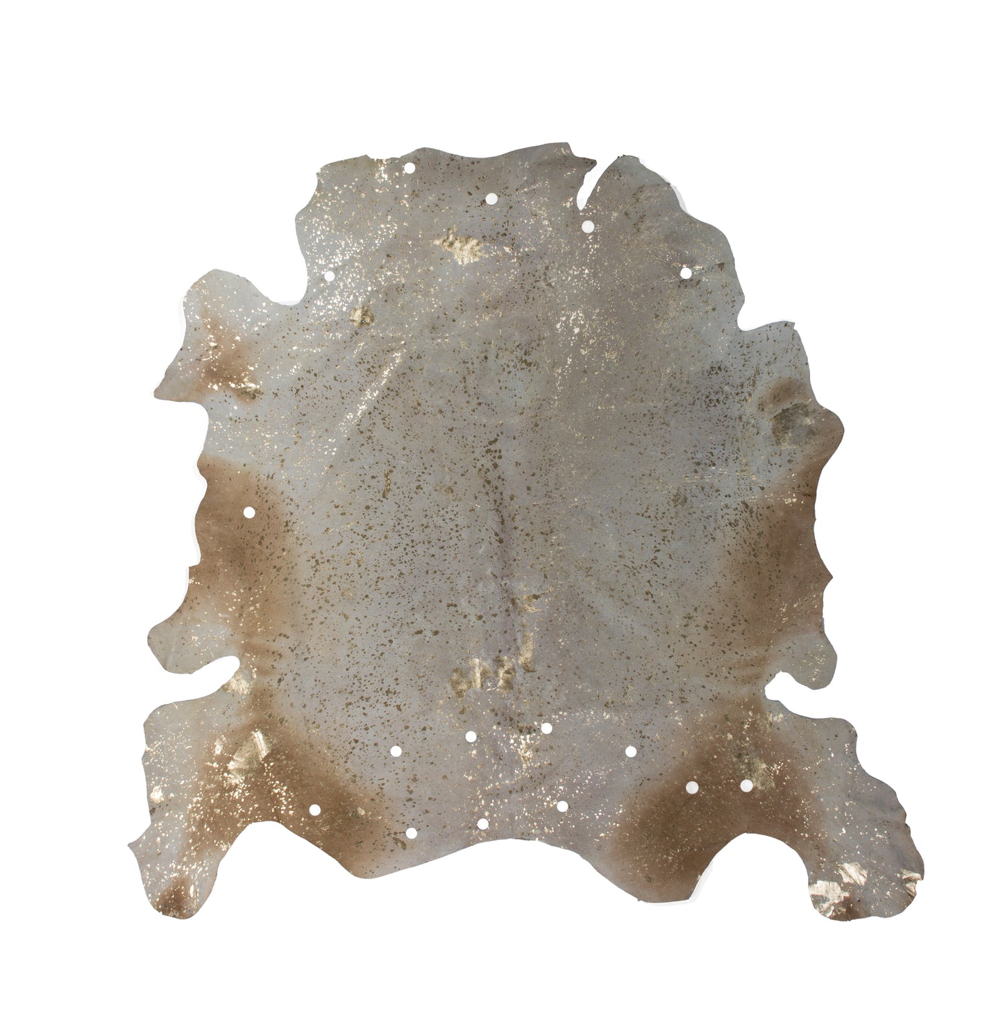 Tæppe Glam 100 Læder Tæppe – Elfenben / Guld 2,00–2,60 m² - Nordic Unique