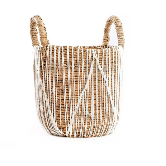 Macrame Seagrass Basket - Small