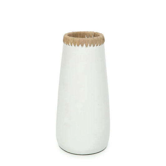 Paris Vase - White Natural - L