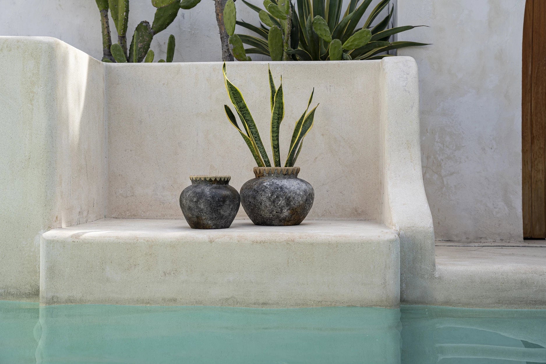 Madrid Vase - antikgrå - M - Nordic Unique