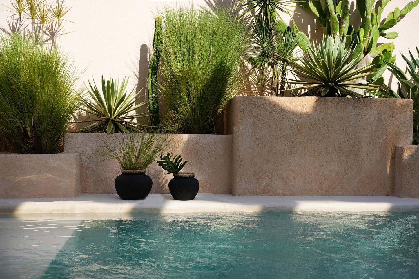 Madrid Vase - Sort Naturlig - M - Nordic Unique