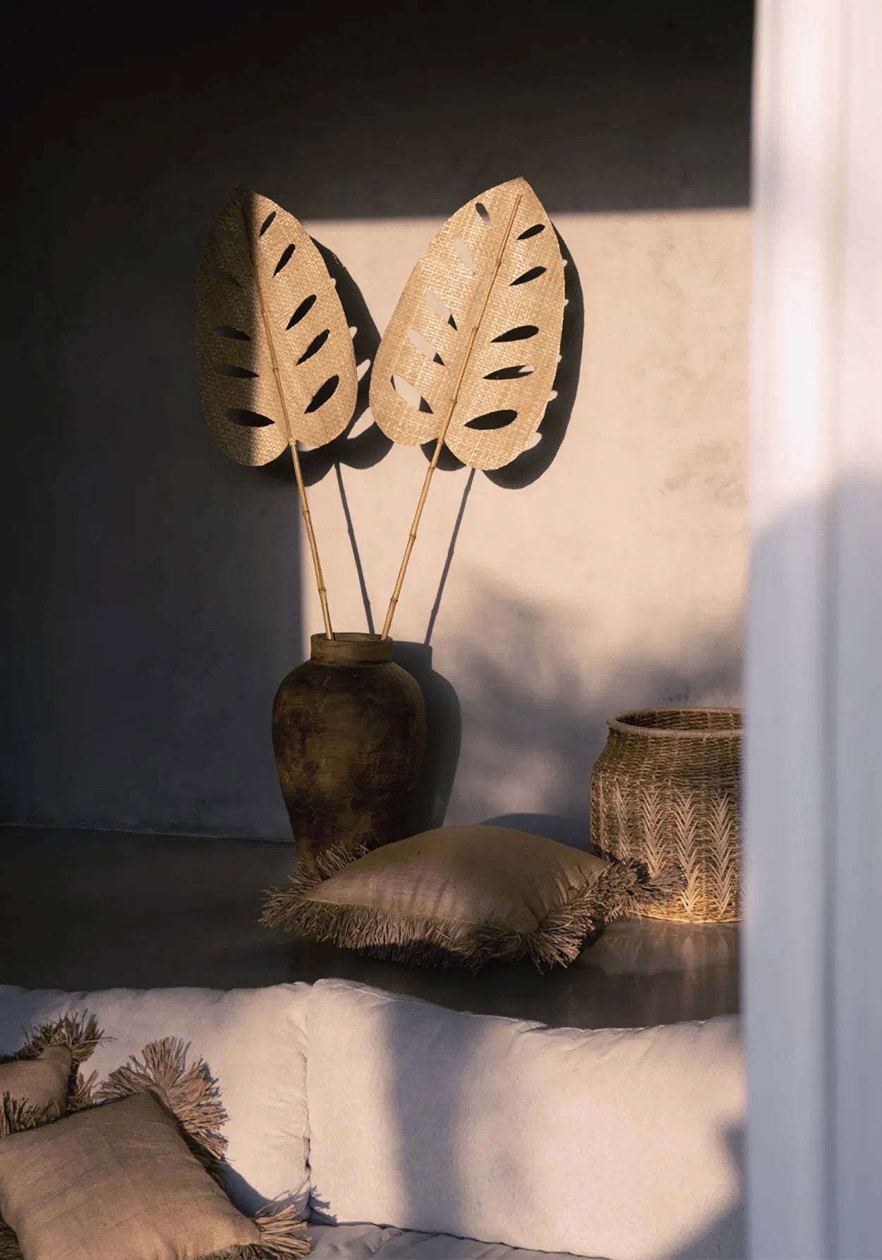 Jute Bonita Cushion Cover - Natural - 60x60cm