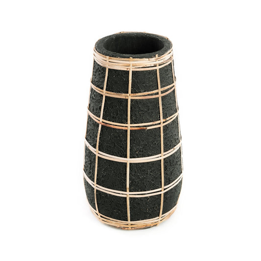 Barcelona vase - Black Natural - M