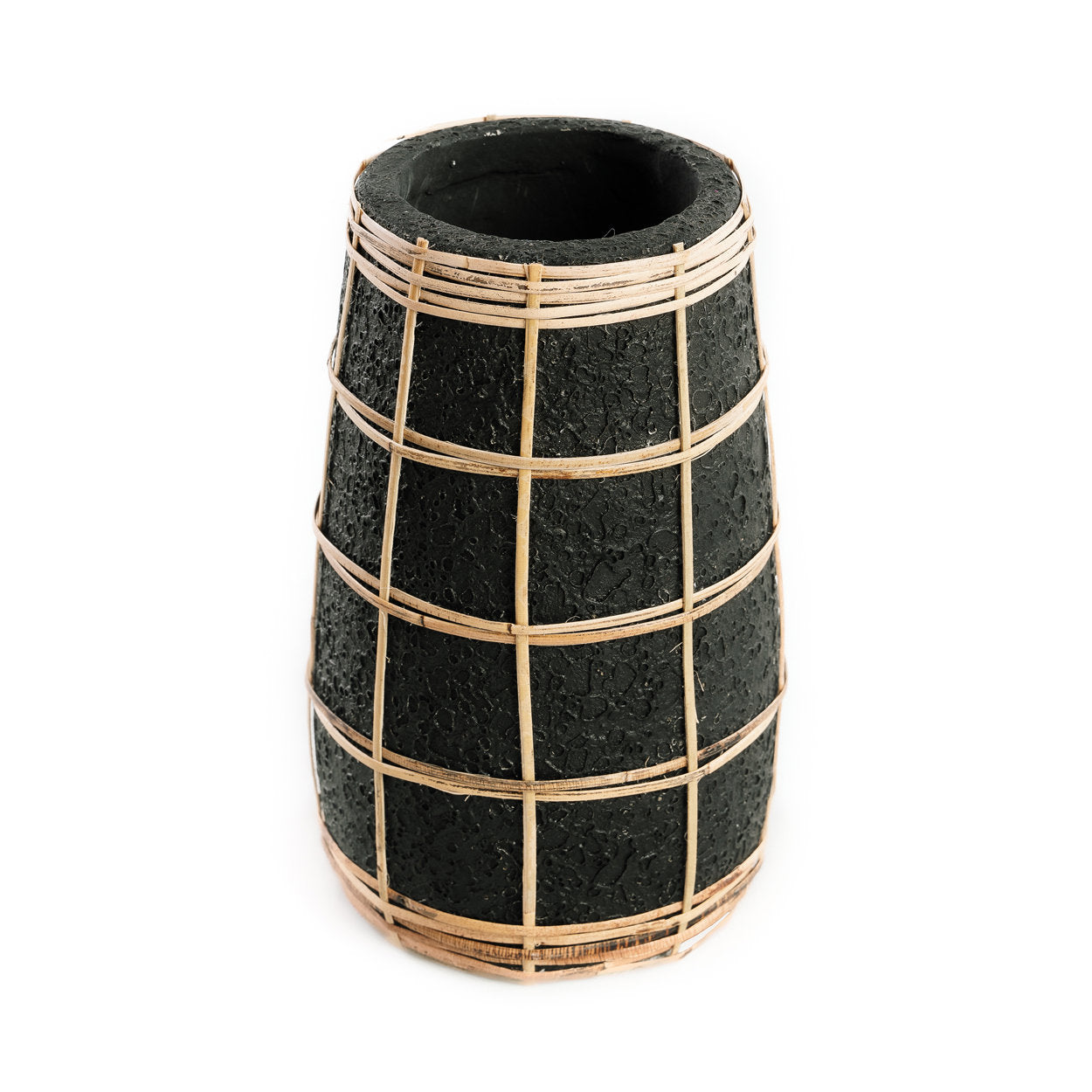 Barcelona Vase - Black Nature - S