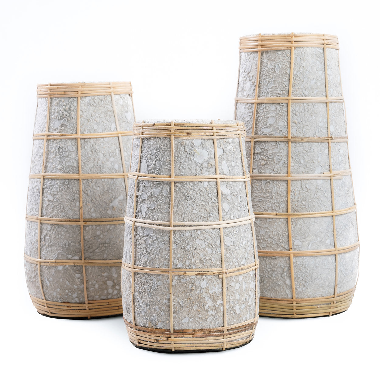 Barcelona Vase - Natural Concrete - L