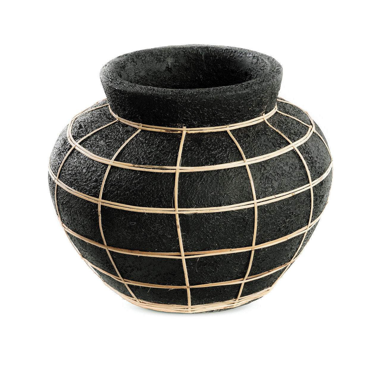 Maven Vase - Sort Naturlig - M - Nordic Unique