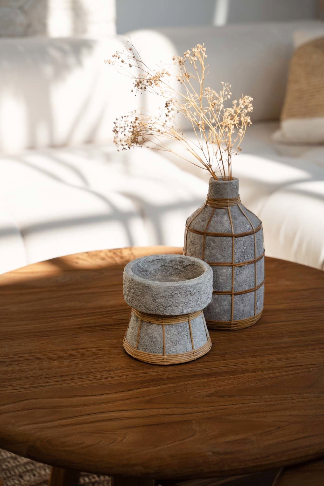 Whoopy Vase - Concrete Natural - L