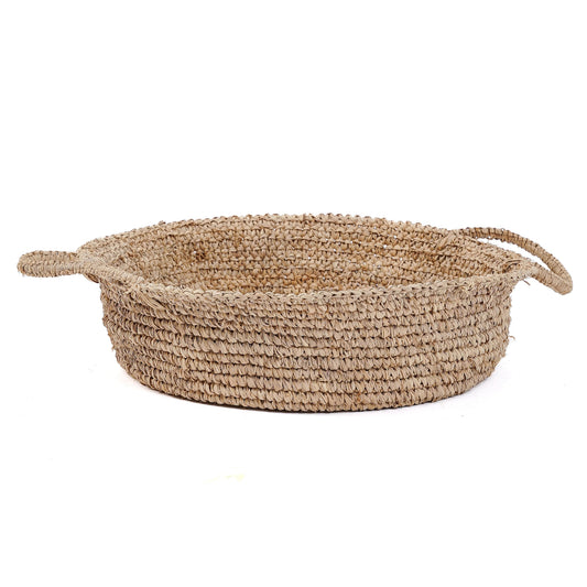 Raffia Basket trays - Natural - L