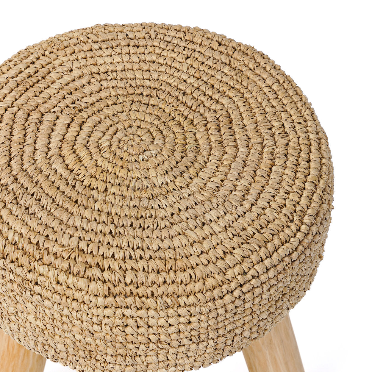 Raffia Taburet/Skammel - Naturlig - Nordic Unique