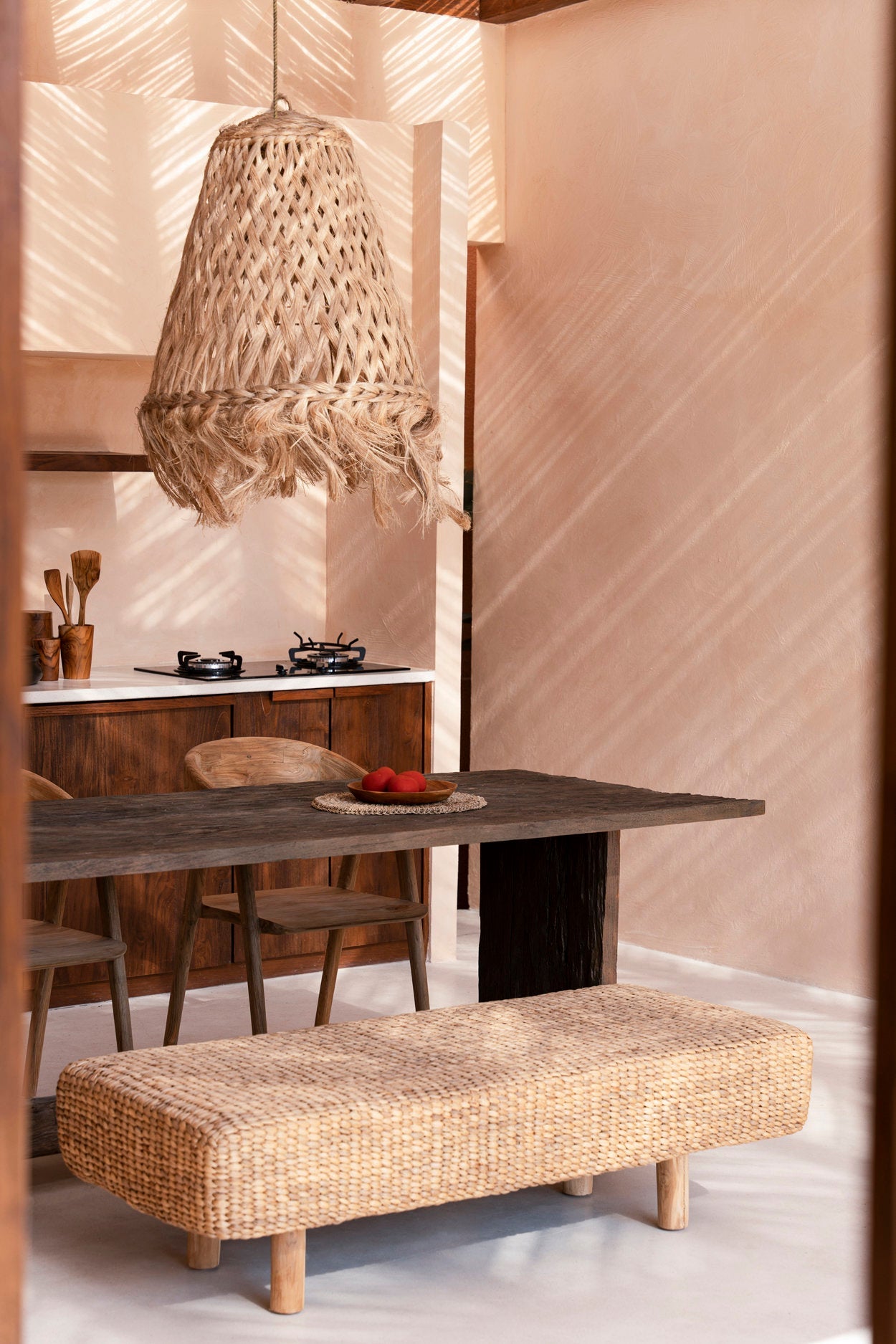 The water hyacinth bench