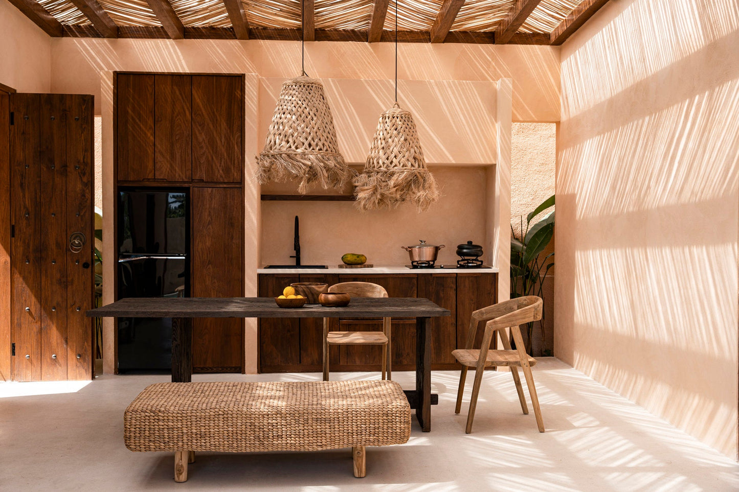 The water hyacinth bench