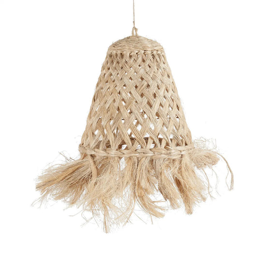Abaca Jelly Fish Lamp Pendant - Natural - S
