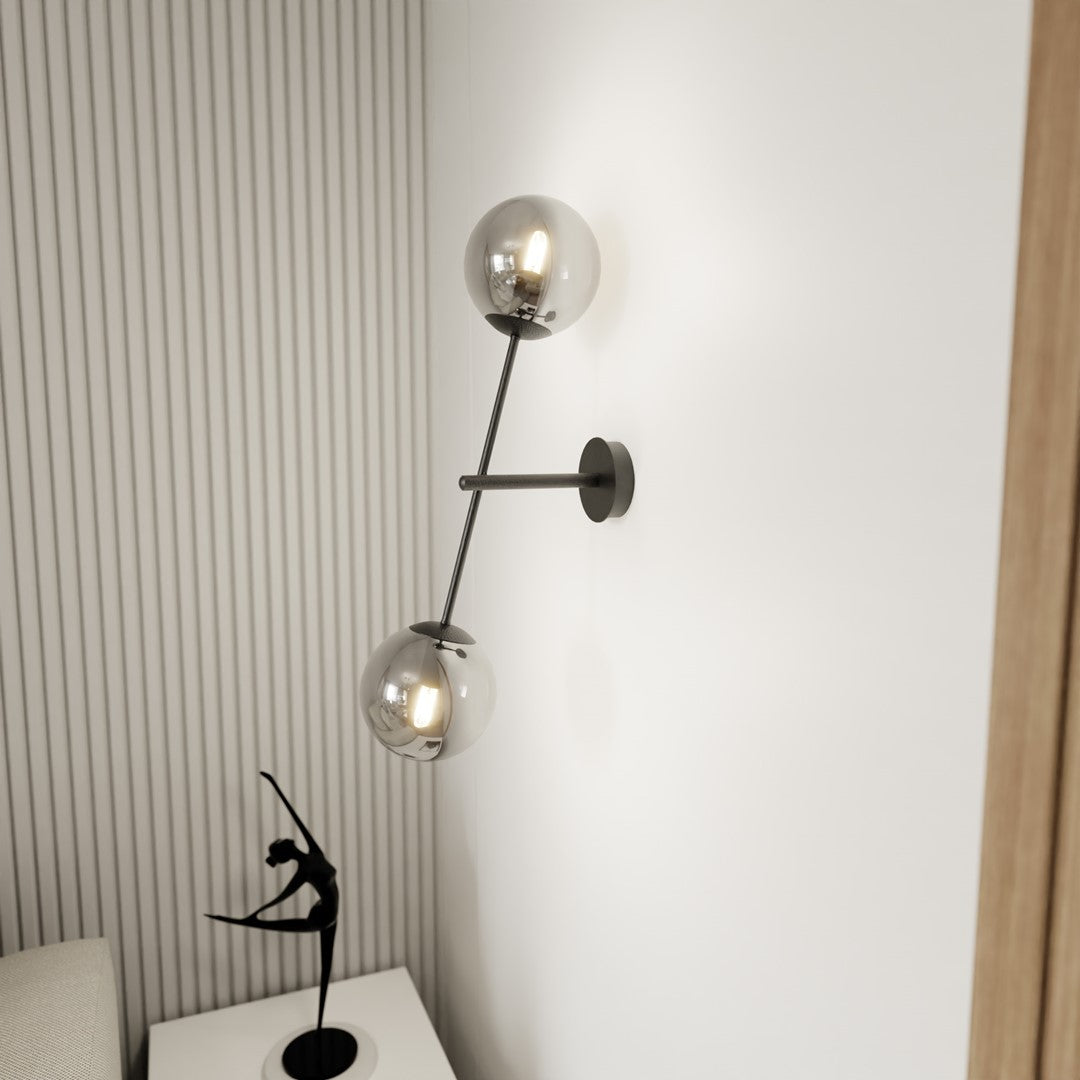 Loftlampe LINEAR K2 - Sort / Grafit - Nordic Unique