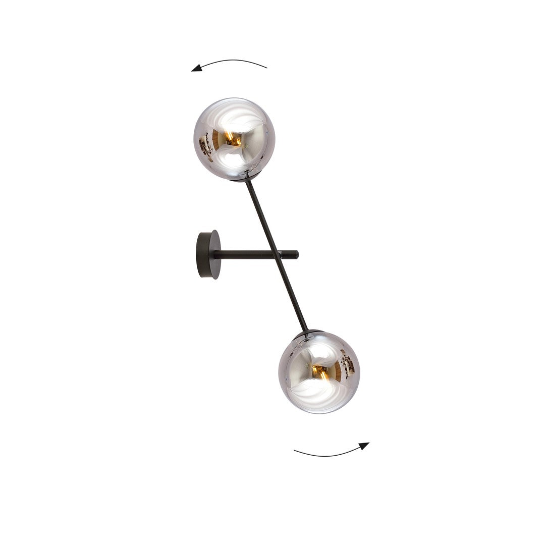 Loftlampe LINEAR K2 - Sort / Grafit - Nordic Unique