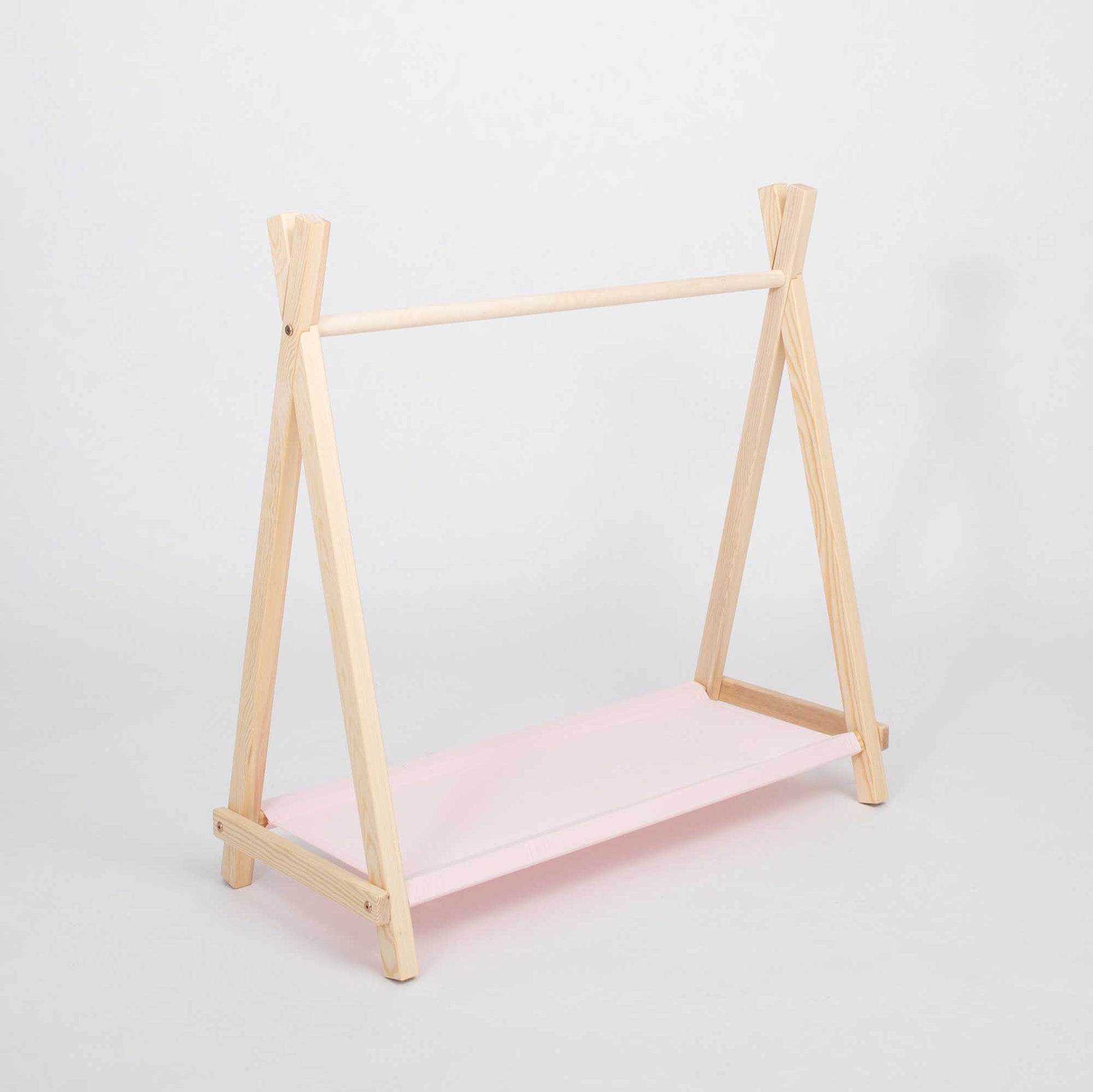 Børne Tøjstativ med Opbevaring – Birk/Pink - Nordic Unique