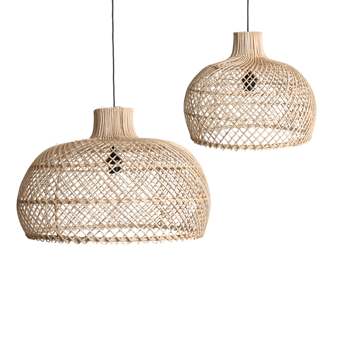 Maze rattan hængelampe naturel - Ø 57 x 36 cm