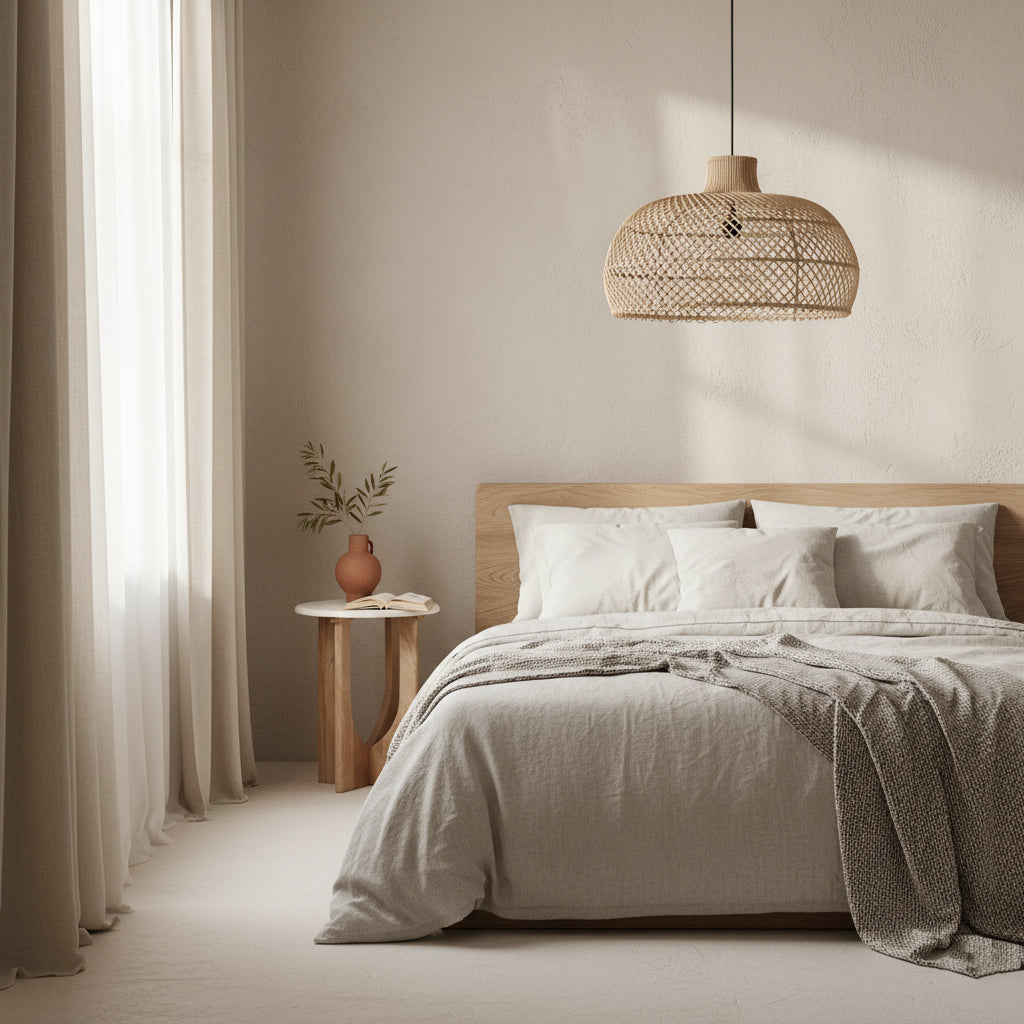 Maze rattan hængelampe naturel - Ø 57 x 36 cm