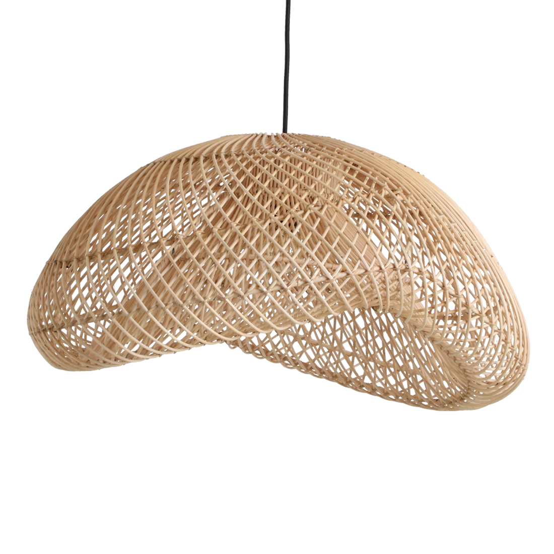 Maze rattan pendel organisk L - Ø 57x31 cm