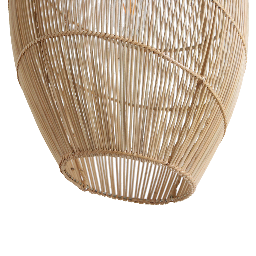 Luna rattan hængelampe Halo - Ø 40x60 cm