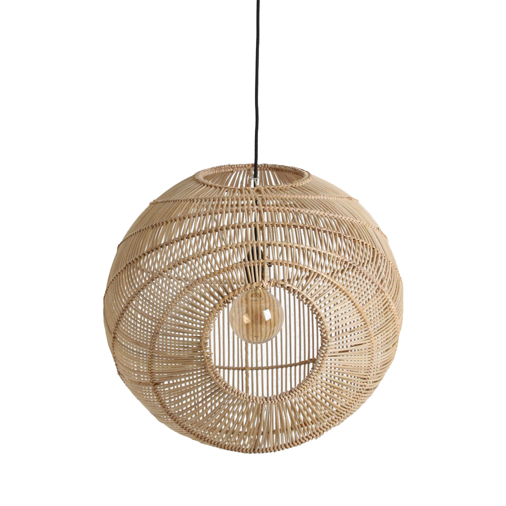 Luna rattan hængelampe Sphere - 50x52x50 cm