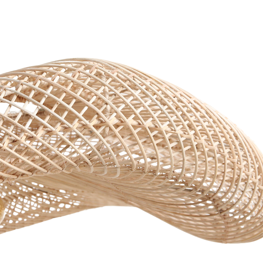 Wave rotanlampe XXL - Ø115x35 cm