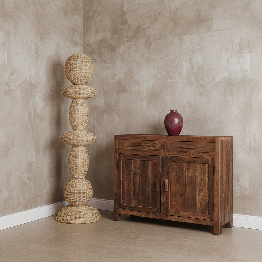 Tao rattan gulvlampe - 175 cm