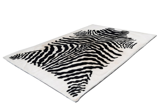 Tæppe Zebra Mønster 400 – Sort / Hvid 160x230 cm - Nordic Unique